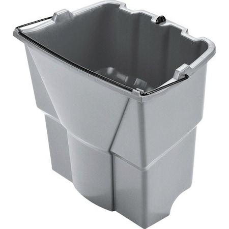 Rubrmdcomm Rubbermaid 2064905, WAVEBRAKE 2.0 DIRTY WATER BUCKET, 4.2 GAL, PLASTIC, GRAY RCP2064905